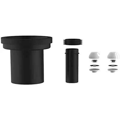 Abbildung von SANIT WC Anschlussrohr Anschlussgarnitur 180mm DN90 weißes Abdeckset