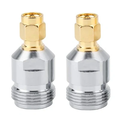 Abbildung von YWBL WH 2 Stücke RF Adapter, Typ N Buchse auf SMA Stecker Koaxial Adapter Testkonverter,HF und Mikrowellenverstärker