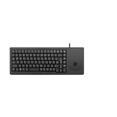 Abbildung von CHERRY G84 5400 XS, Kompakttastatur mit Integriertem Trackball, USB Anschluss, UK Layout (QWERTY), Platzsparend &amp; Leicht, 20 Mio. Tastenbetätigungen, Schwarz