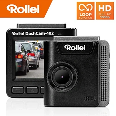 Abbildung von Rollei Dashcam 402 mit GPS und G Sensor Rechtskonforme Autokamera vorne 1080p Full HD Auto Kamera zur Überwachung Parküberwachung Dash Cam Video Registrator Loop Funktion