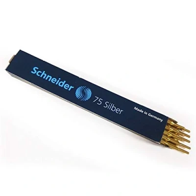 Abbildung von Schneider Schreibgeräte Ballpoint Pen Refill 75, Permanent, Medium, Silver