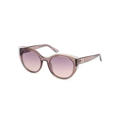 Abbildung von Guess Damen GU7909 59Z Gläser SONNENBRILLEN Injiziert Beige Violett Rund Normal Schattiert