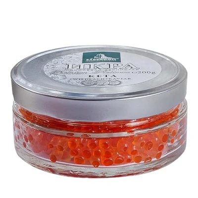 Abbildung von Kaviar Zarendom Keta Wildlachskaviar Premium Platinum 200 g Glas Lachs
