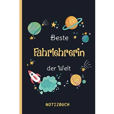 Abbildung von Beste Fahrlehrerin der Welt: A5 Notizbuch als Geschenk für eine /punktiert Geschenke zum GeburtstagGeburtstagsgeschenk Kollegin