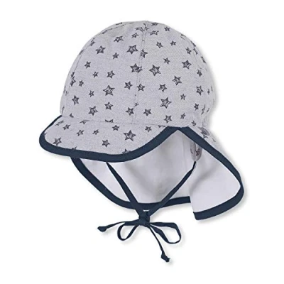 Abbildung von Sterntaler CAP WITH NECK Protection Mütze für Kinder, Größe: 45, Grey