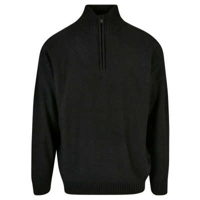 Abbildung von Urban Classics Troyer Strickpullover, Herren, Größe: XL, Black
