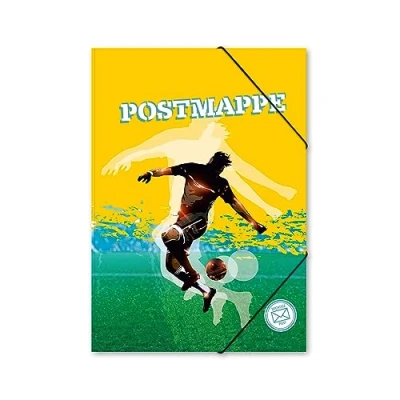 Abbildung von itenga Organisationsmappe Postmappe Gummizugmappe A4 Motiv Fussball