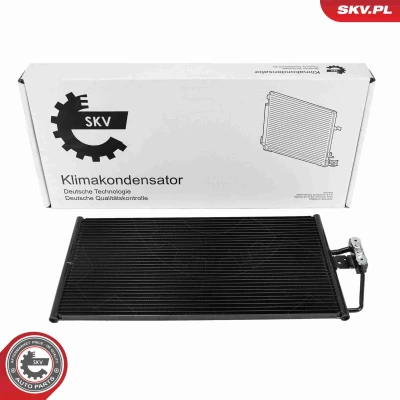 Abbildung von ESEN SKV 86SKV342 Klimakondensator ohne Trockner Aluminium 628mm BMW: 5 Limousine, Touring, 7