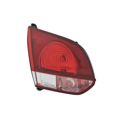 Abbildung von HELLA 2SA 009 923 131 Rückleuchte links innerer Teil W16W, W21W 12 klar/rot mit Glühlampen Lampenträger VOLKSWAGEN: GOLF 6