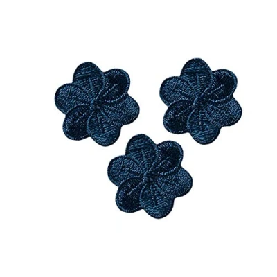 Abbildung von Mono Quick Aufnäher Bügelbild, Aufbügler, Applikationen, Patches, Flicken, zum aufbügeln, Polyester, Blumen 3 Stück Blüten Pflanze Größe: 2,2 x cm