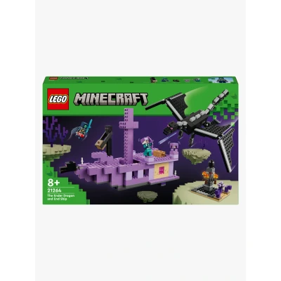 Abbildung von LEGO Minecraft 21264 Der Enderdrache und das Endschiff