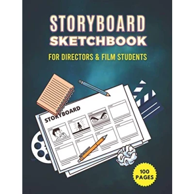 Abbildung von STORYBOARD sketchbook for DIRECTORS AND FILM STUDENTS: Notebook Template Panel Pages Storytelling &amp; Layouts with Story Board Frames. Movie storyboards Animation 100