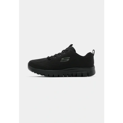 Abbildung von Skechers Wide Fit Graceful Sneaker low, Damen, Größe: 38, Black Schuhe