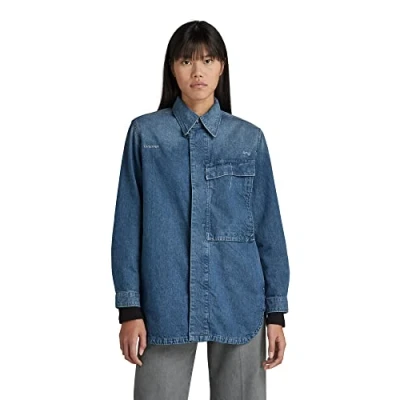 Abbildung von G Star Jeansjacke, Damen, Größe: Large, Antique faded space blue