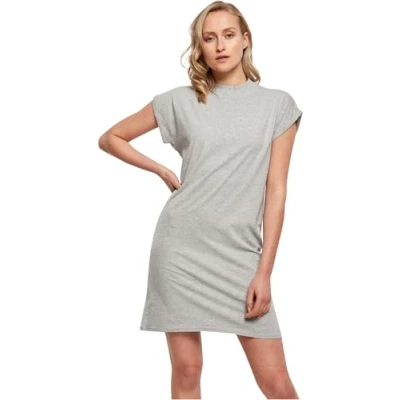 Abbildung von Build Your Brand Womens BY101 Ladies Turtle Extended Shoulder Casual Dress, Heather Grey, 4XL