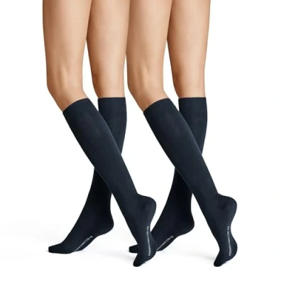 Abbildung von HUDSON Damen Only 2 Pack wärmend Kniestrümpfe, 100 DEN, Marine, 35/38 (2er Pack)