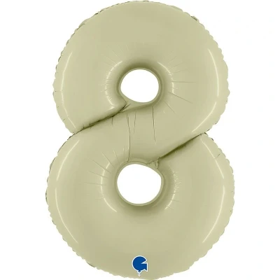 Abbildung von Olivgrüner Folienballon Figur 8 102cm