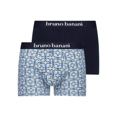 Abbildung von Bruno Banani Retro Pants Board Game (2er Pack) mit auffälliger Musterung