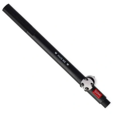 Abbildung von Gelstift mit Tierfigur Panda Lovely Friends Legami schwarze Tinte