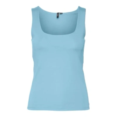 Abbildung von VERO MODA Damen VMMILLION SL Square 2 Way JRS NOOS Top, Cool Blue, X Large