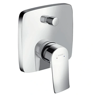Abbildung von hansgrohe Wannenmischeinheit &quot;Metris&quot;, Unterputz mit Sicherungskombination für iBox universal, chrom