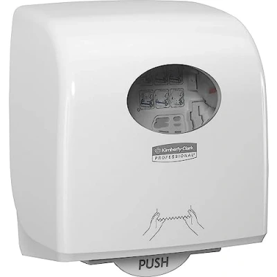 Abbildung von Aquarius Slimroll Papierhandtücher Rollenspender 7955 1 x Papiertuchspender, weiß