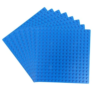 Abbildung von Katara 8er Grundbauplatten, 16x16 Noppen, 13 cm x Konstruktionsspielsteine, (8er Set), blau, 100% Kompatibel Sluban, Papimax, Q Bricks, LEGO®