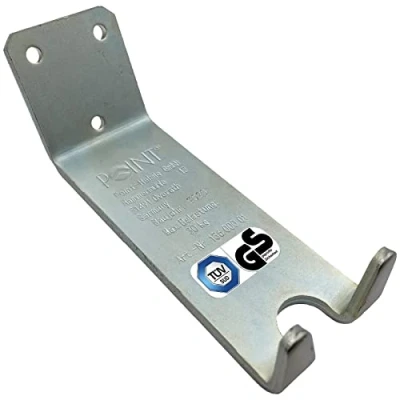 Abbildung von Mottez Wandhalter BCR m. Schrauben u. Dübeln, silber