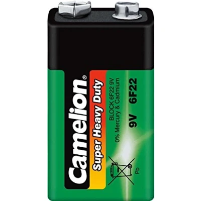 Abbildung von 12x Camelion 9V Block Batterie 6F22 MN1604 Super Heavy Duty