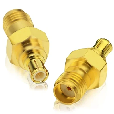 Abbildung von BINGFU DAB Antennenadapter MCX Stecker auf SMA Buchse Antennenstecker 2 Stück kompatibel mit + Radio JVC Alpenpionier Clarion Kenwood Pure Revo MEHRWEG