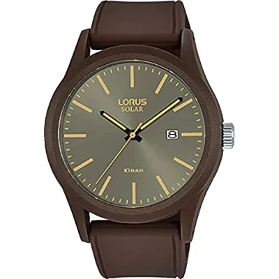 Abbildung von LORUS Solaruhr RX307AX9, Armbanduhr, Herrenuhr, Damenuhr, Datum, bis 10 bar wasserdicht