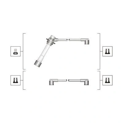 Abbildung von MAGNETI MARELLI 941319170093 Zündkabelsatz MAZDA: MX 5 2, I, FAMILIA