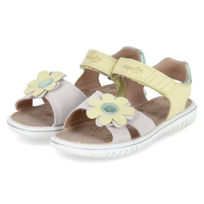 Abbildung von Superfit Sparkle Riemensandalette für Kinder, Größe: 30, Gelb/weiß Schuhe