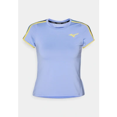 Abbildung von Mizuno Frontier TEE Tshirt print, Damen, Größe: Medium, Bel air blue