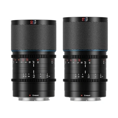 Abbildung von SIRUI Saturn 50 mm 75 Objektiv Set T2.9 1.6X Vollformat Kohlefaser anamorphes Objektiv, Cine weniger als 500 g (Blaue Fackel, E Mount)