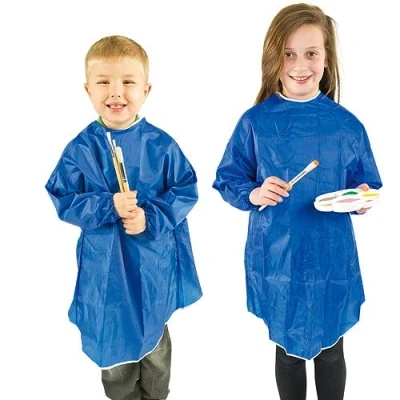 Abbildung von Baker Ross EV788Z Langarm Schürze, 1 Stück, kleiner, abwischbarer Overall für Kinder im Alter von bis 3 Jahren, Kunst und Handwerksaktivitäten oder zum Malen Jungen Mädchen