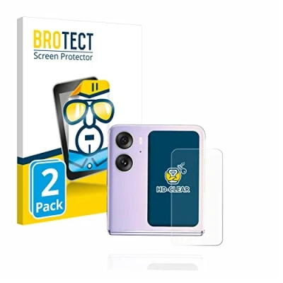 Abbildung von BROTECT (2 Stück Schutzfolie für Oppo Find N2 Flip (Hinteres Display) Displayschutz Folie Ultra Klar