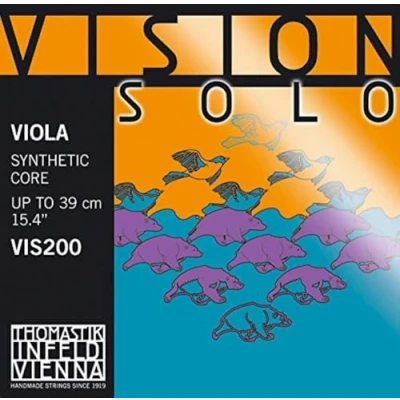 Abbildung von Thomastik Einzelsaite für Viola 4/4 Vision Solo A Saite Stahlkern, Chromstahl umsponnen, mittel