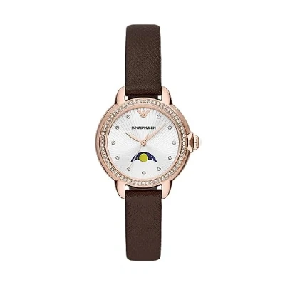 Abbildung von Emporio Armani Watch Uhr Brown, Damen, Größe: One Size, Brown