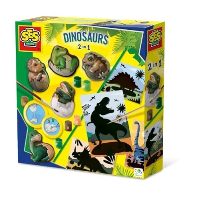 Abbildung von SES Gipsabdrücke Dinosaurier 2in1 01408 14087