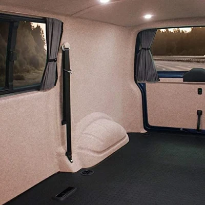Abbildung von KARAT Filzstoff Bastelfilz Bespannstoff Kfz Filz Stoff für Auto Innenraumverkleidung Bezugsstoff Meterware Nadelfilz Camper ausbau Wohnmobil Innenausbau Superflex Beige 200 x 450 cm
