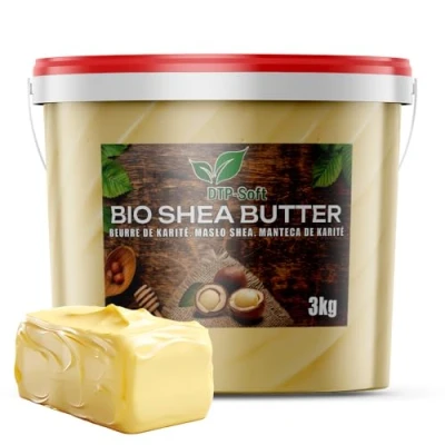 Abbildung von Sheabutter unraffiniert BIO Eimer Premium handgeknetet vegan TOP (3KG)