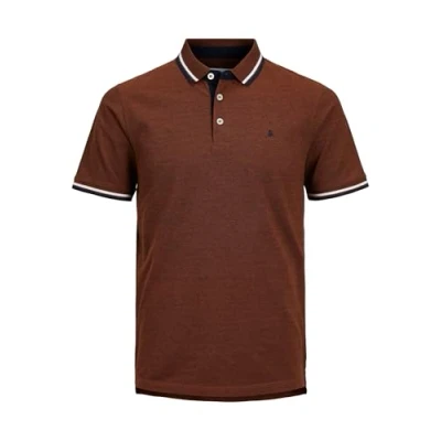 Abbildung von Jack &amp; Jones Jjepaulos Poloshirt, Herren, Größe: 4XL, Mocha bisque