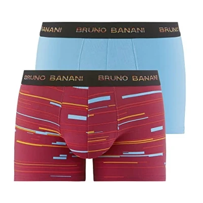 Abbildung von Bruno Banani 2P Connect Boxer Rot/Blau Baumwolle Small Herren