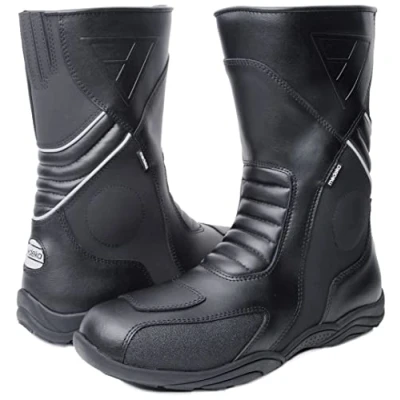 Abbildung von Modeka Assen Evo Motorradstiefel (Black,43)