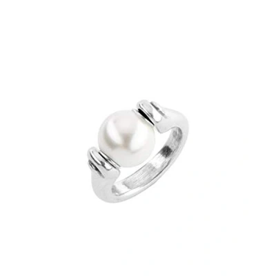 Abbildung von UNO de 50 Ring aus Sterlingsilber mit Perle, Metall, Nicht zutreffend.