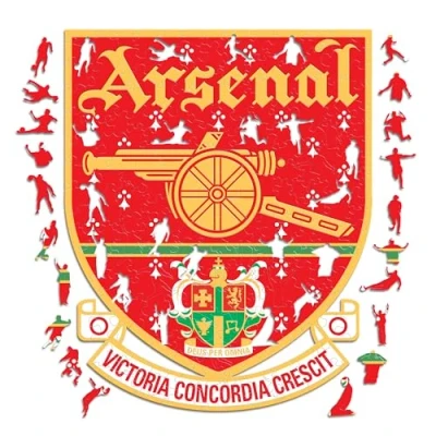 Abbildung von Iconic Puzzles, West Ham Crest, 100% ökologisch nachhaltiges Holzpuzzle mit offizieller Lizenz, Größe S, 150 Teile