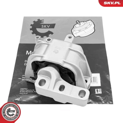 Abbildung von ESEN SKV 75SKV043 Motorlager rechts Hydrolager Aluminium, Gummi 168mm 122mm VOLKSWAGEN: Golf 5 Schrägheck, Touran I, Caddy 3 Kombi, AUDI: A3 Sportback