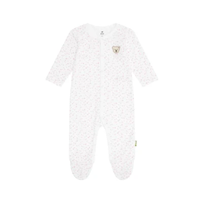 Abbildung von Steiff Wellness Strampler für Kinder, Größe: 80, Bright white