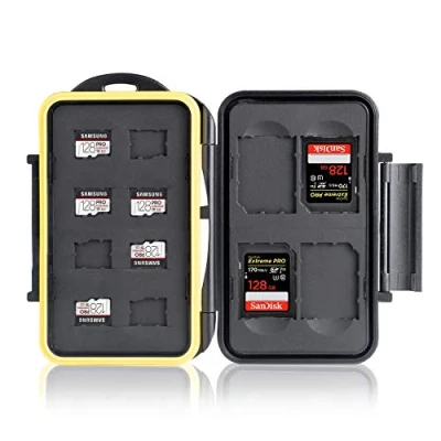 Abbildung von Ares Foto® MC SDMSD12 Speicherkarten Schutzbox Memory Card Case Safe Tasche Etui Aufbewahrung &amp; Transport für 8 Micro SD und 4 Karten